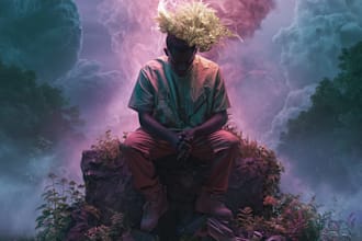 design premium album cover artwork for spotify and streaming