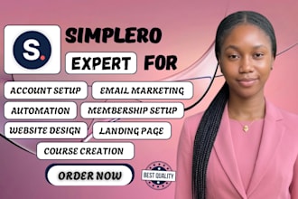 do simplero setup, simplero migration and simplero funnel automation