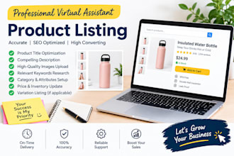 create optimize product listings