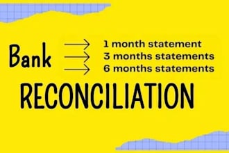 reconcile bank statement PDF to editable format