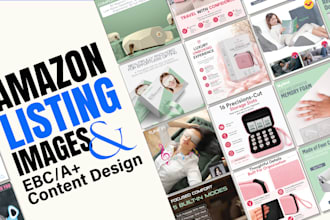 design amazon listing images and a plus content