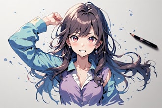 draw anime or manga nsfw and sfw art
