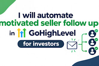 automate motivated seller follow up in gohighlevel for investors