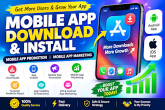 do mobile app download, app install and promotion