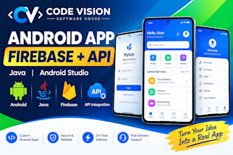 develop an android app with firebase and API integration