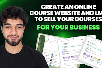 create an online course website and lms to sell your courses