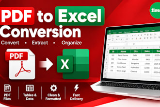 convert pdf into excel data
