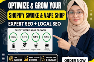 do shopify SEO for smoke and vape stores to grow from zero