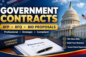 help you win government contracts, rfp, rfq, rfi with bid proposal writing