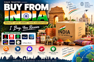 be your personal shopper and product sourcing partner in india