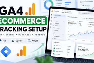 setup ga4 ecommerce tracking with GTM and conversion tracking