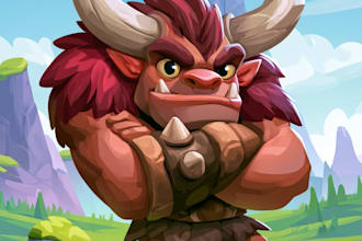 draw 2d game character or 2d game character