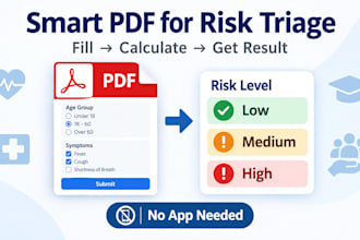 build an interactive pdf form with logic and scoring
