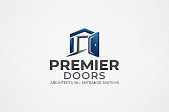 design a professional and modern doors logo for your brand
