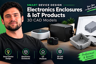 smart device design, electronics enclosures, iot products and 3d cad models