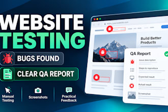 manually test your website and report bugs
