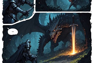 create dynamic comic book characters and scenes