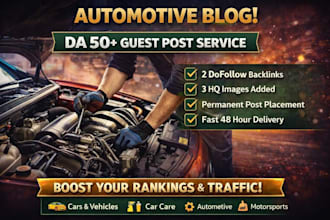 do automotive guest post and link insertion