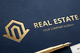 design realtor, real estate signature logo and branding kit