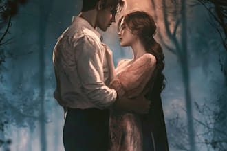 design erotic fantasy romance book cover for kdp