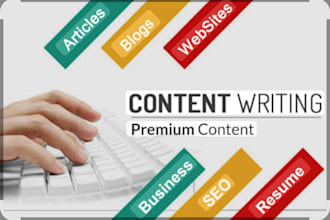 write articles and blogs