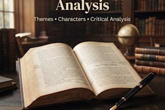 create english literature presentations and analysis