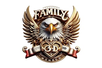 design high quality eagle logo with unlimited revision