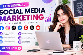 make marketing strategy and do social media promotion