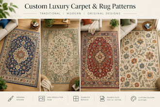 design custom luxury carpet and rug patterns