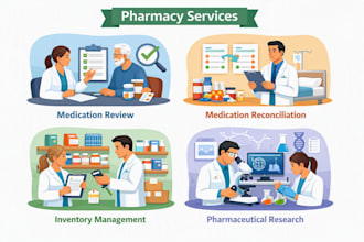 provide professional pharmacy VA and medication support