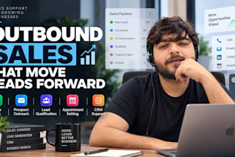 handle sales calls, lead follow ups and client communication