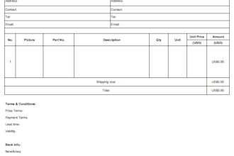 create proforma invoice packing list and quotation in excel