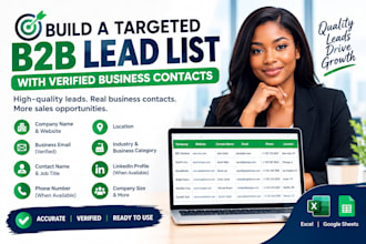 build a targeted b2b lead list with email list for targeted lead generation