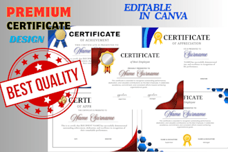 design certificates and award templates