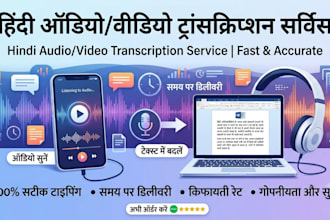 do audio and video transcription