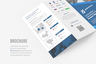 design an executive business brochure at a fortune 500 level