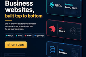 create a fast simple business production ready website