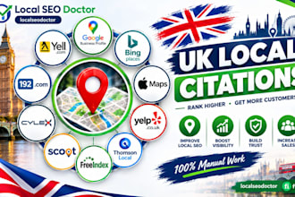 uk local citations service for gmb and local SEO ranking