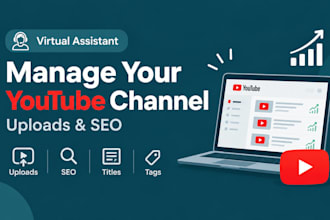 manage your youtube channel uploads and SEO