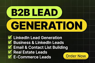 do b2b lead generation targeted b2b leads prospect email list