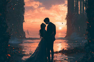 design urban erotica romance book cover or KDP cover