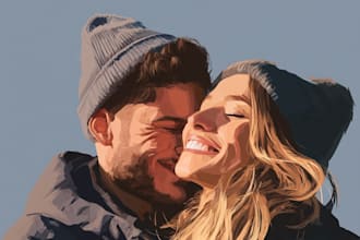 design couple portrait wedding portrait