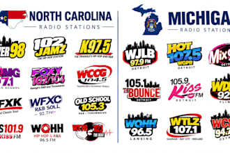 get your music heard on north carolina and michigan radios