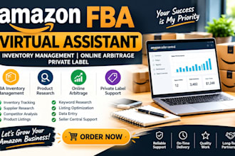 amazon virtual assistant inventory management fba online arbitrage private label