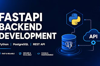 build a fastapi backend api with python and postgresql