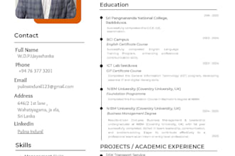 design modern uiux layouts, resume design