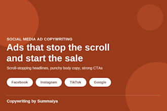 write scroll stopping social media ad copy that converts