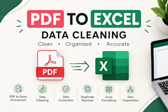 convert PDF to excel and clean data