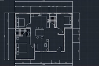 create or redraw a 2d floor plan in autocad