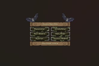 create custom minecraft UI UX pixel art designs